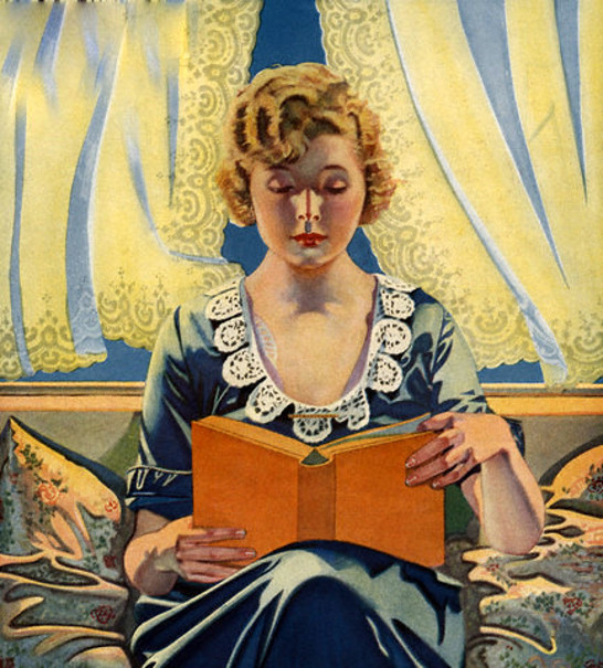 paintings of women reading. Woman Reading Book
