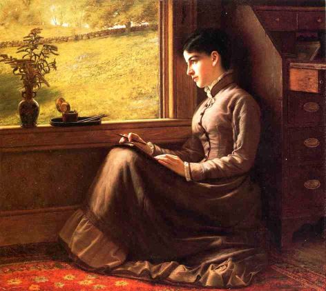 Young Woman Seated At The Window