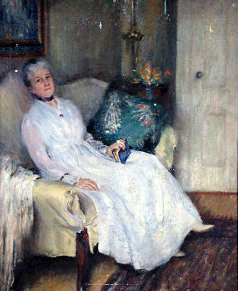 The Artist's Mother Resting In The Parlor (Mrs. Isaac Hills Hazelton)