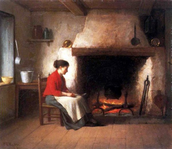 By The Hearth - Lady Beside Hearth