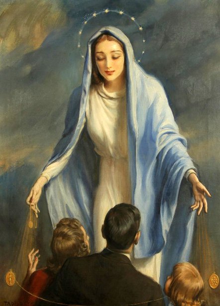 Mother Mary Bestowing Blessings