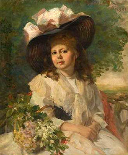 Young Girl With Pink Hat