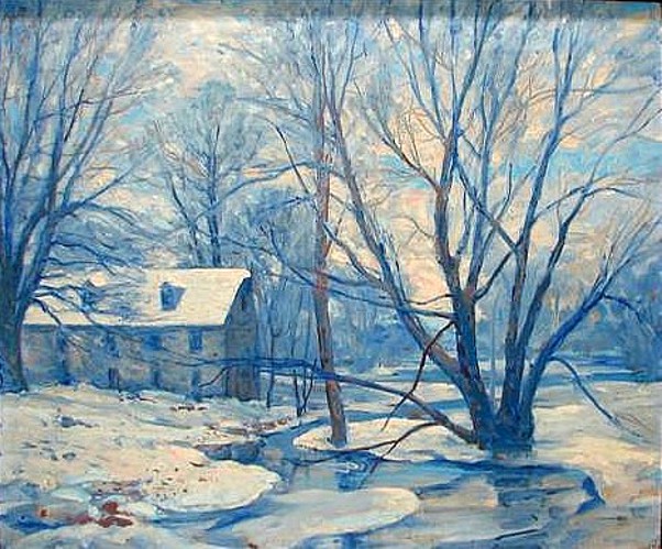 Winter Landscape With Mill