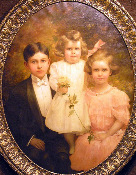 Portrait Of Three Children - Emma Flower Taylor's Children
