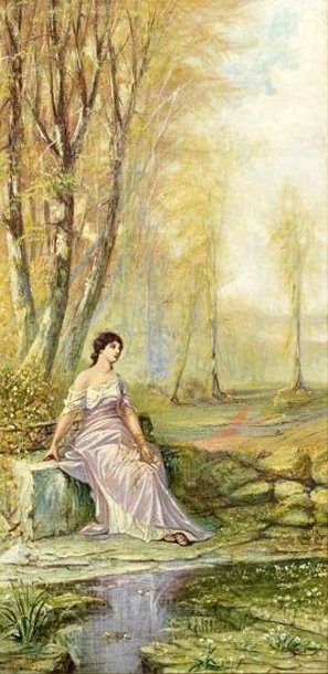 Wooded Landscape With Nymph
