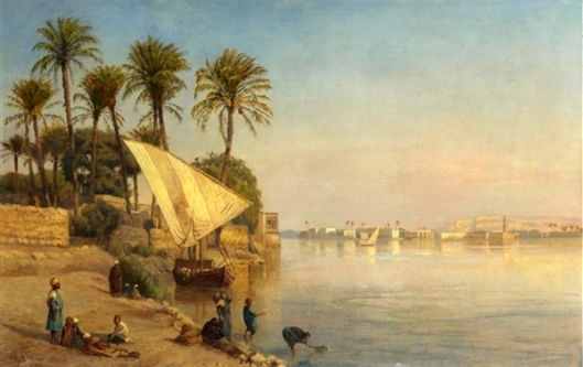 A View On The Nile Near Cairo