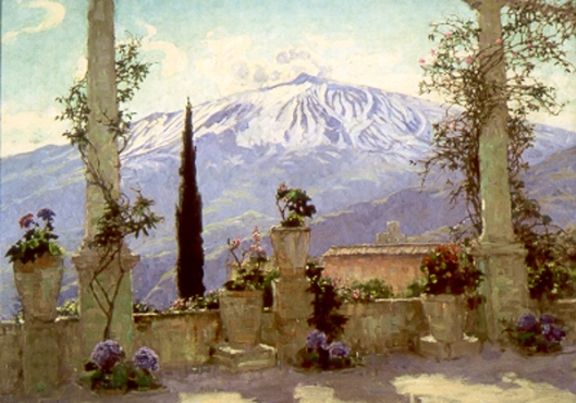 Mt. Etna From Taormina, Sicily